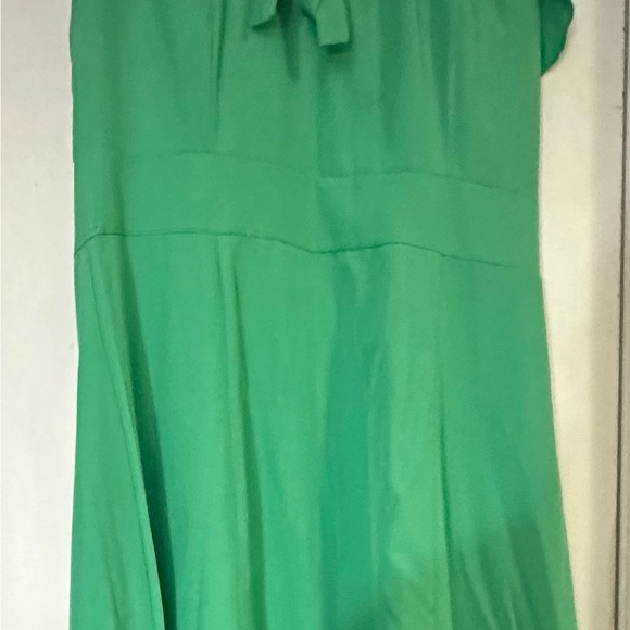 Dress sassy Bow tie midi dress ruffle sleeves - Picture 3 of 3